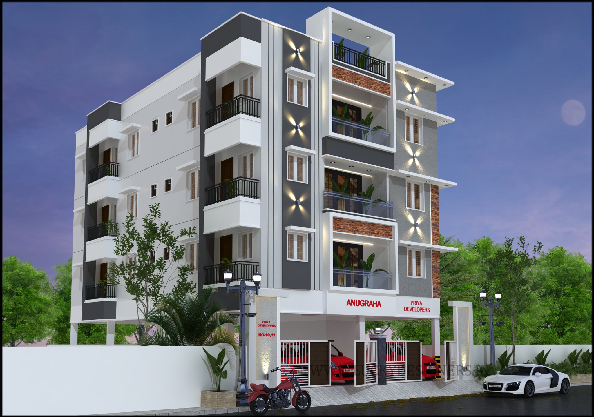 ANUGRAHA apartment elevation